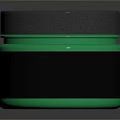 Practical Green Household Jar With Black Label And Gray Lid For Storage